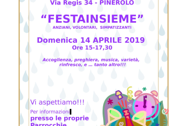 “FESTAINSIEME” domenica 14 aprile ore 15,00 – 17,30 Pinerolo